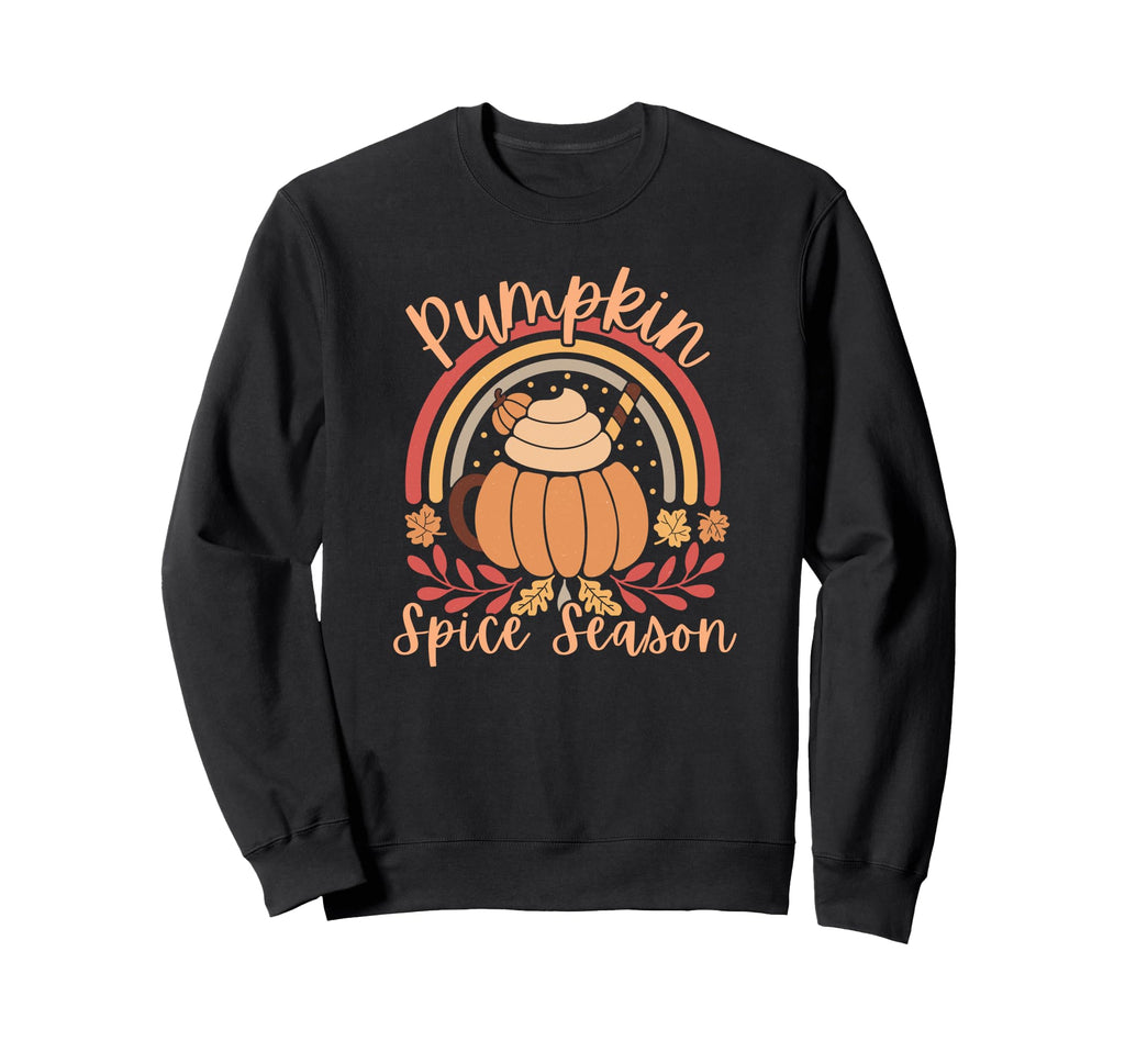 Pumpkin Spice Season Weather Sweatshirt - Novelty Apparel for Adults