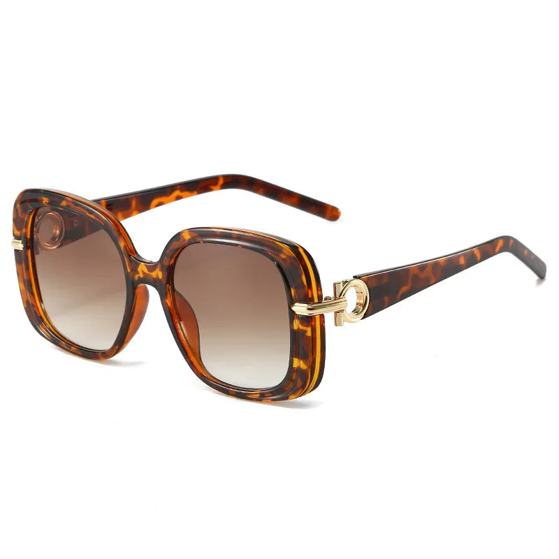 New Fashion Square Sunglasses Women Vintage Shades Brand Designer Gafas Luxury Sun Glasses UV400 Oversized Eyewear Oculos