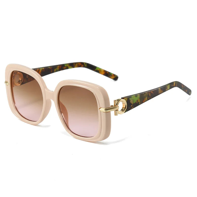 New Fashion Square Sunglasses Women Vintage Shades Brand Designer Gafas Luxury Sun Glasses UV400 Oversized Eyewear Oculos