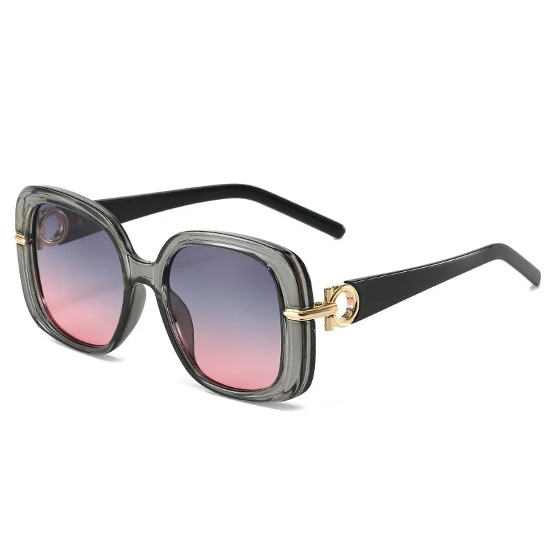 New Fashion Square Sunglasses Women Vintage Shades Brand Designer Gafas Luxury Sun Glasses UV400 Oversized Eyewear Oculos