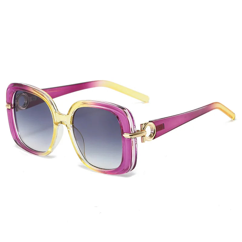 New Fashion Square Sunglasses Women Vintage Shades Brand Designer Gafas Luxury Sun Glasses UV400 Oversized Eyewear Oculos