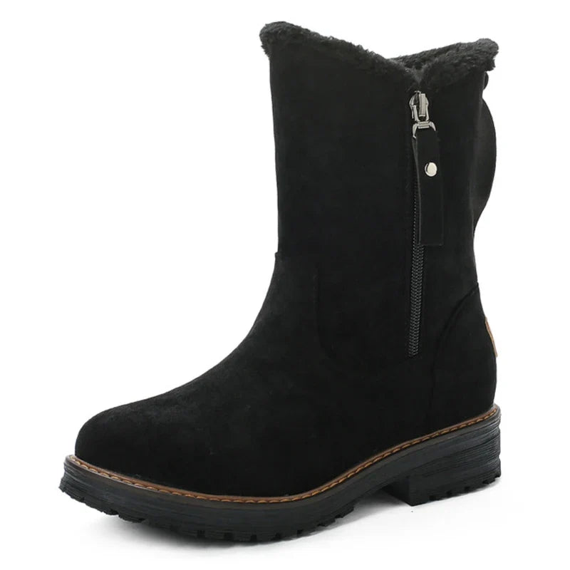 Women's Winter Fur-Lined Mid Calf Boots