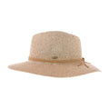 C.C Women's Knitted Panama Hat with Sequins Sun