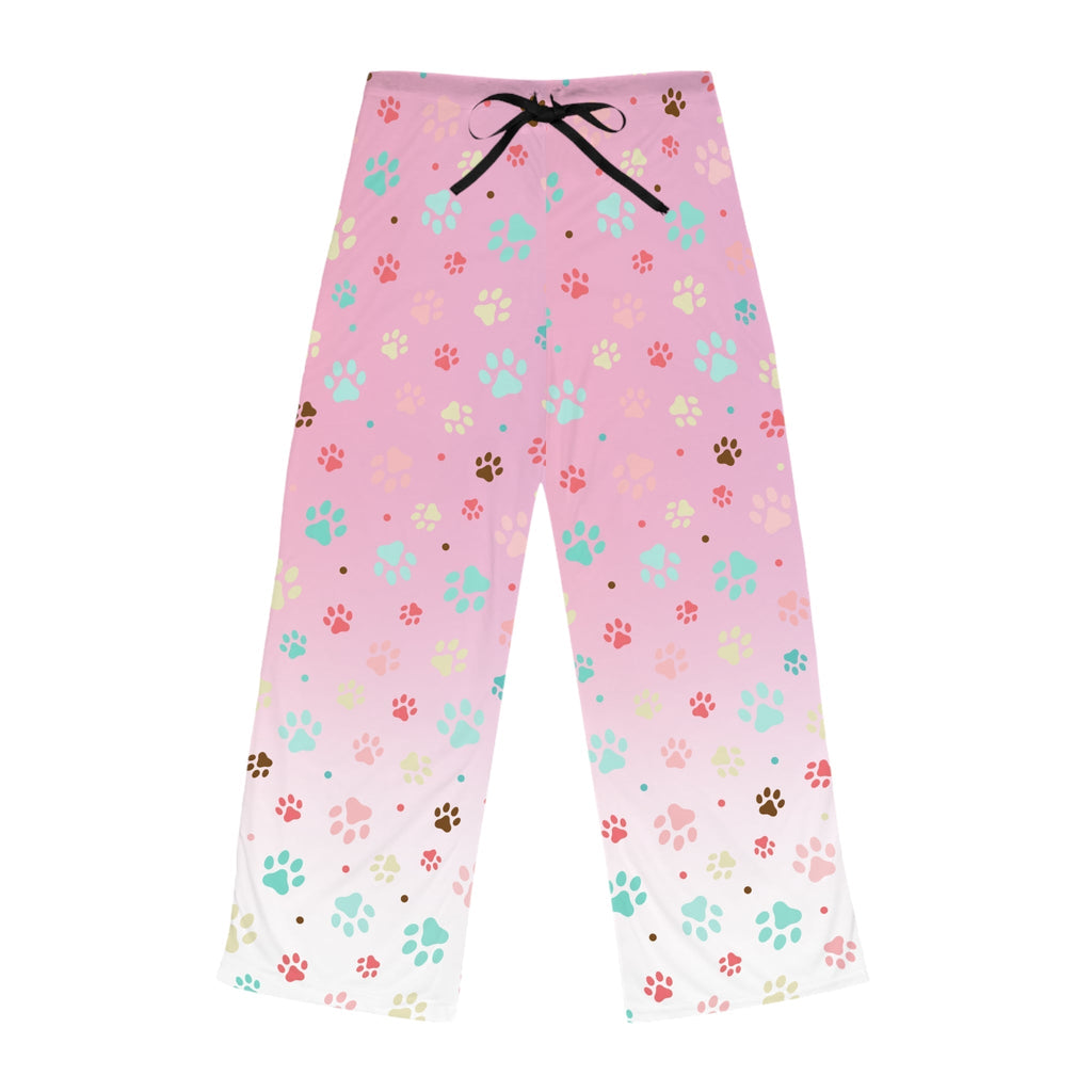 Cute Paw Print Women's Pajama Pants - Cozy & Comfortable