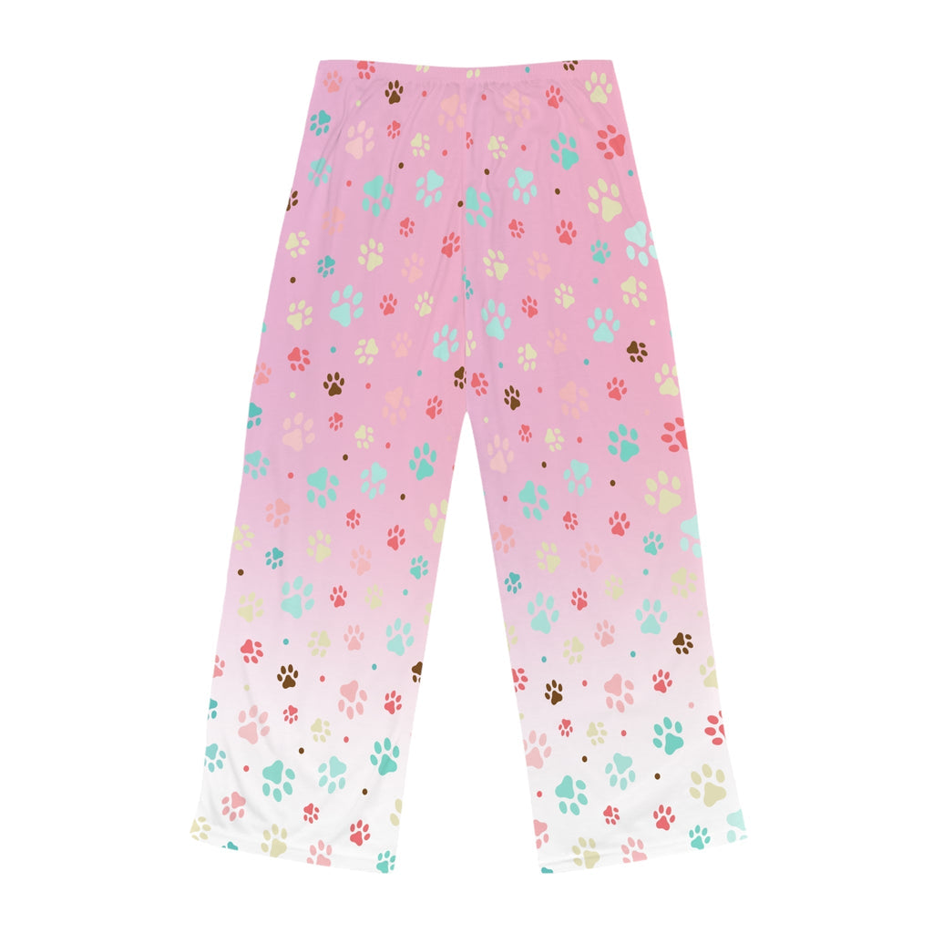 Cute Paw Print Women's Pajama Pants - Cozy & Comfortable