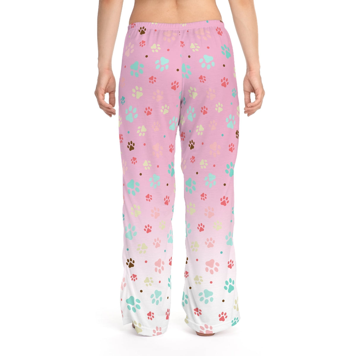 Cute Paw Print Women's Pajama Pants - Cozy & Comfortable